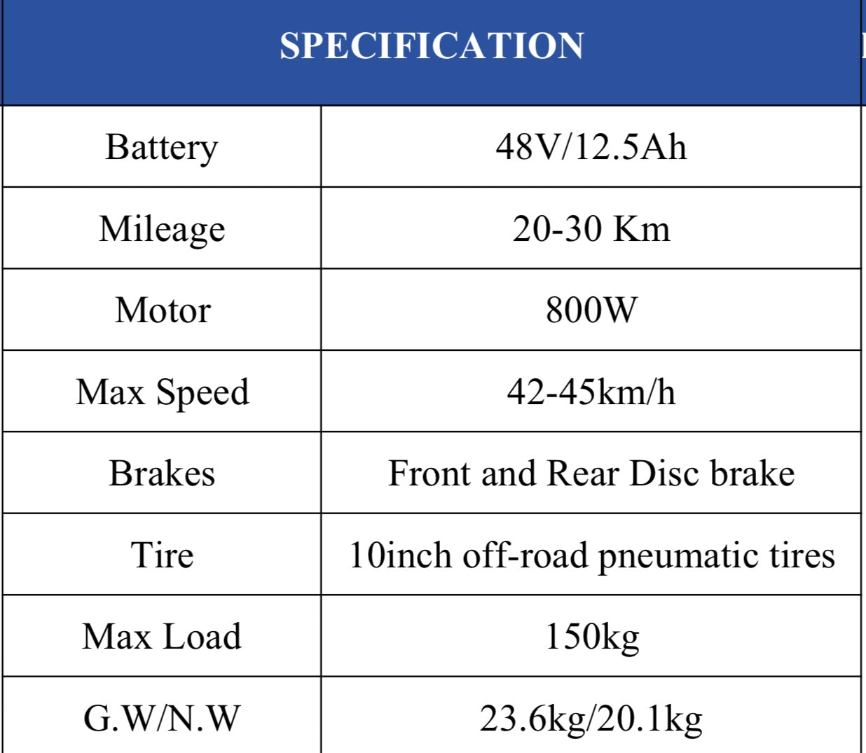 Patinete eléctrico AOKDA P-1 800W con autonomía de 30KM y velocidad 45KM/H