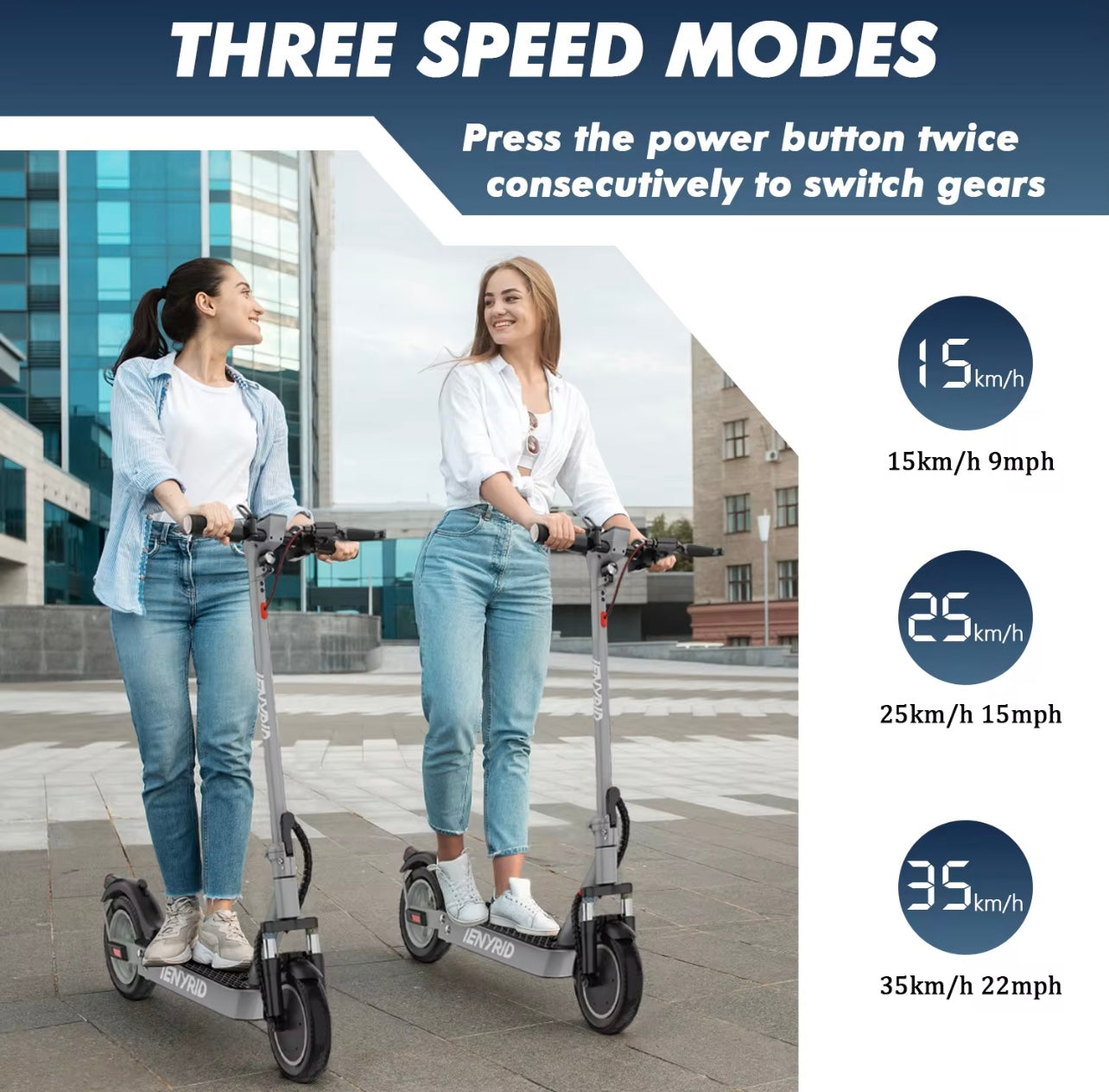 Patinete eléctrico AOKDA P-1 800W con autonomía de 30KM y velocidad 45KM/H